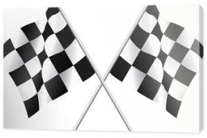 Macha flagami w szachownicę