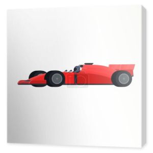 Samochód Formuły 1. Wyścigi samochodowe, wektor ilustracji