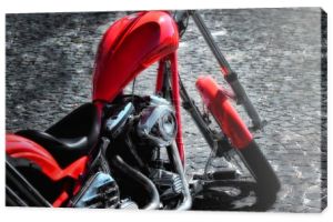 motocykl na powierzchni cegły