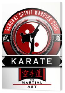 karate z czerwoną tarczą