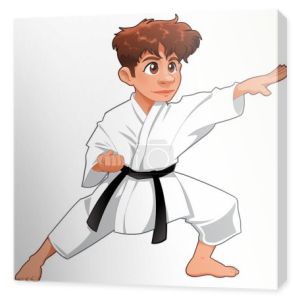 gracz karate dla dzieci.