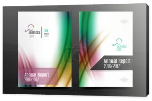 Fala wzór rocznego raportu firmy projekt okładki