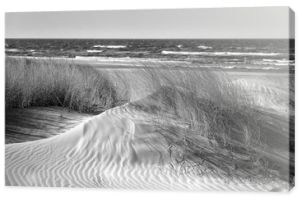 Polska, Łeba, Morze Bałtyckie - Piękna piaszczysta plaża