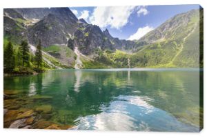 Piękne krajobrazy Tatr i jeziora w Polsce