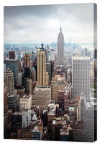 Nowy Jork Manhattan Midtown widok z lotu ptaka New