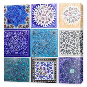 Zobacz w zestaw kolorowe tradycyjny irański dekoracyjnych płytek ceramicznych
