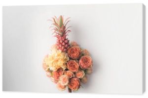 ananas w bukiet kwiatów