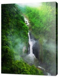 wodospad w lesie, Tajlandia